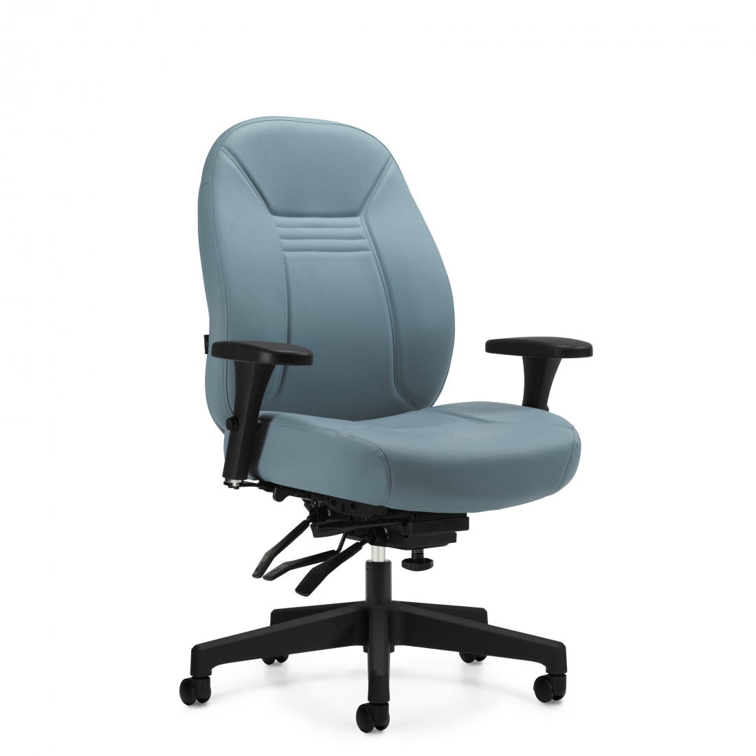 Global Obusforme Comfort XL Mid Back Deep Seat Multi-Tilter Chair  1253-3