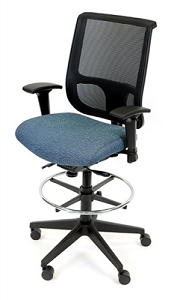 RFM Seating Tech 1400 Managers High Back Stool - #14333-37200