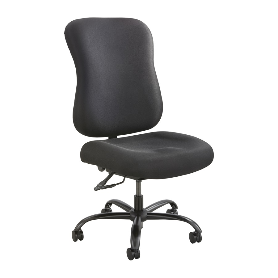 Safco Optimus Armless Big and Tall Chair - 400 lb. Capacity 3590BL
