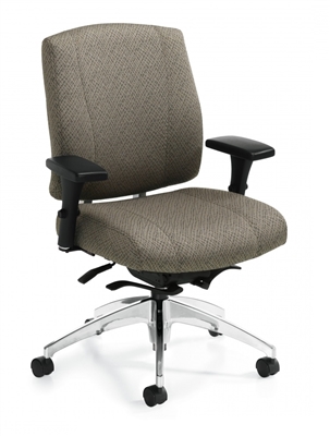 Global Triumph Medium Back Weight Sensing Synchro Tilter Chair #3651-8
