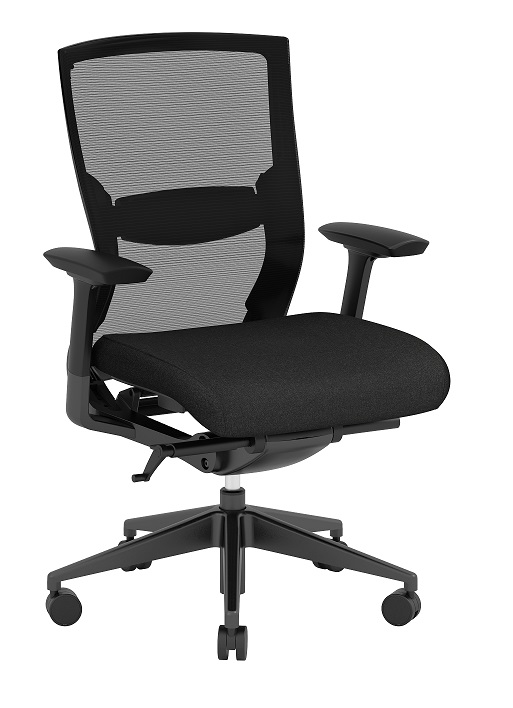 Performance Konfurb Propel Black/Black Frame Ergonomic Mesh Back Chair 