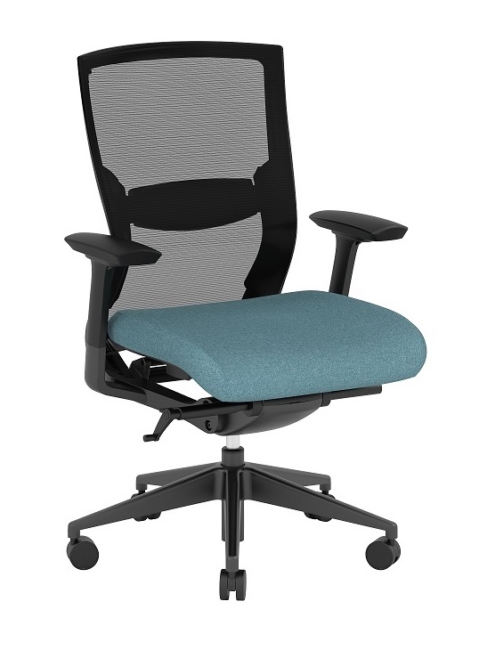 Performance Konfurb Propel Blue/Black Frame Ergonomic Mesh Back Chair