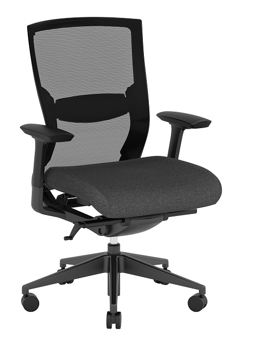 Performance Konfurb Propel Gray/Black Frame Ergonomic Mesh Back Chair