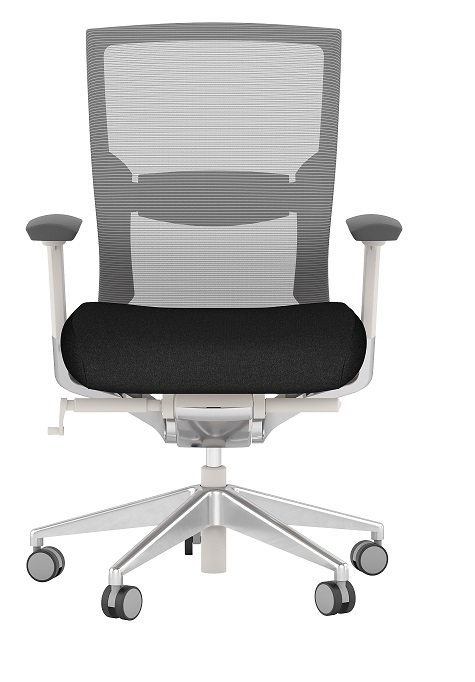 Performance Konfurb Propel Black/White Frame Ergonomic Mesh Back Chair    