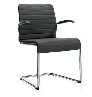 Global Lite Upholstered Cantilever Frame w/Cantilever Arms Chair #5954