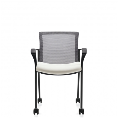 Global Vion Mesh Back Guest Chair w/Casters #6325C