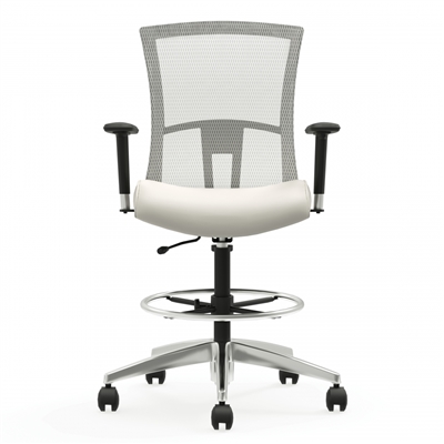 Global Vion Mesh Medium Back Drafting Stool #6328-6