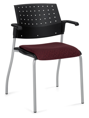 Global Sonic Stack Chair With Arms #6514