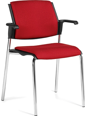 Global Sonic Stack Chair With Arms #6515