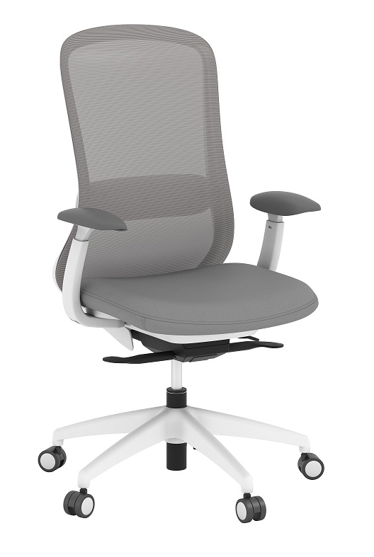 Performance Konfurb Crescent High Back Ergo Gray Chair 