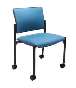 RFM Seating Evolve 1500 Armless Guest Chair W/Casters #9544NA