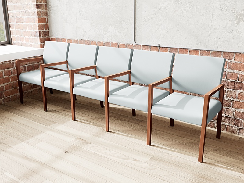 Lesro Brooklyn 5 Seat Sofa W/Center Arms BK5101