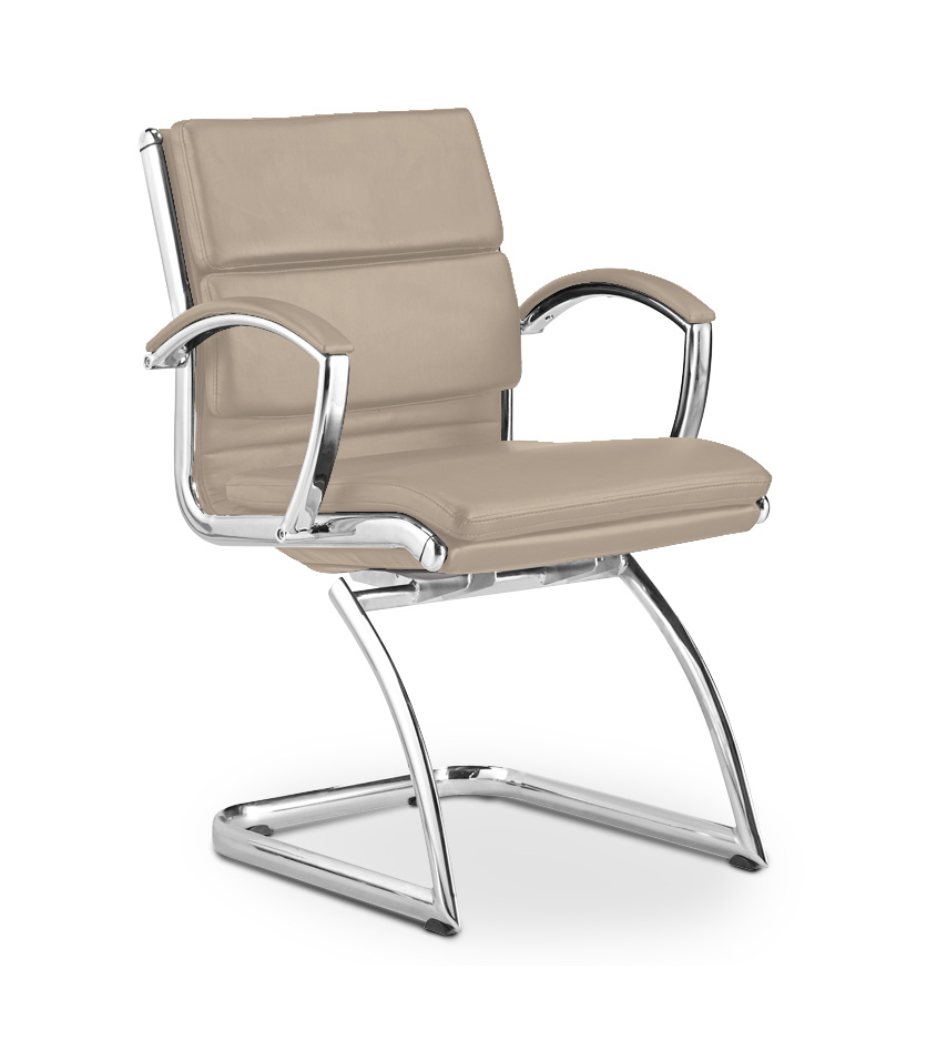 Corp Design Livello Sand Leather Guest Chair  