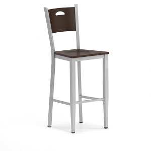 Lesro Concord Series Cafe Stool With Wood Seat CD1193