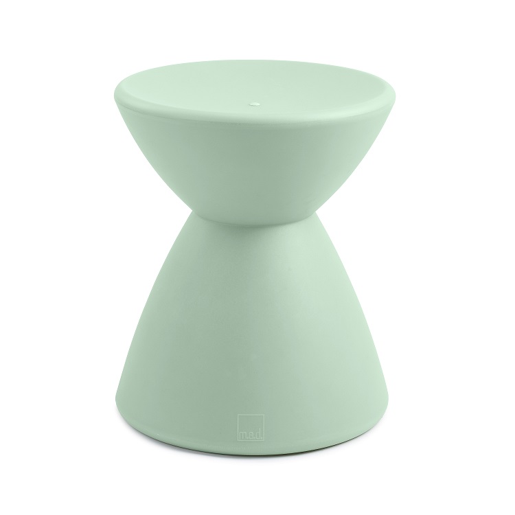M.A.D. Furniture Roto Stool Side Table - Color: Sage Green