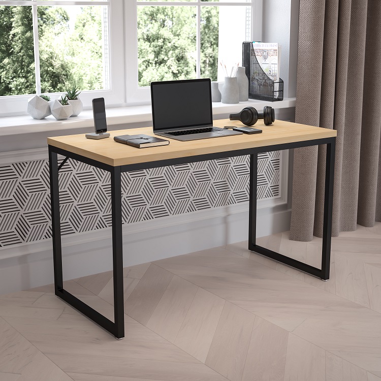 Flash Tiverton Industrial Modern Desk - Commercial Grade Office Computer Desk and Home Office Desk - 47