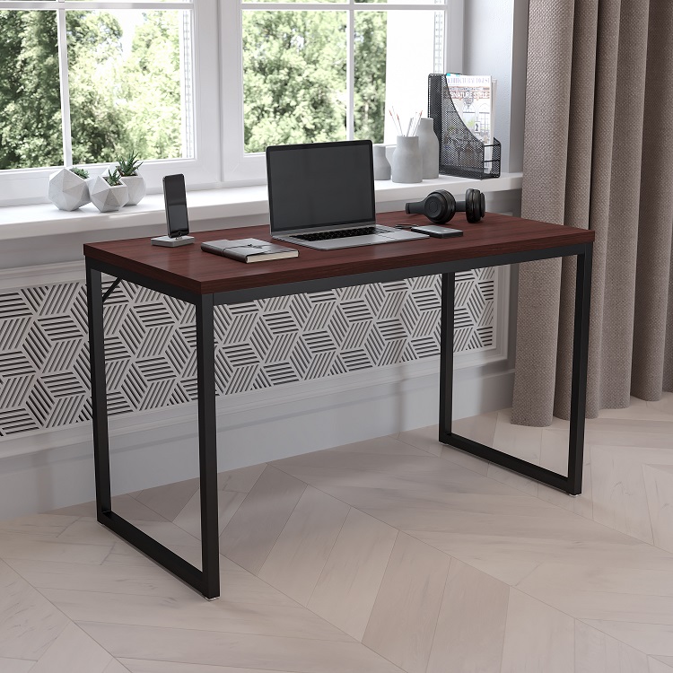 Flash Tiverton Industrial Modern Desk - Commercial Grade Office Computer Desk and Home Office Desk - 47