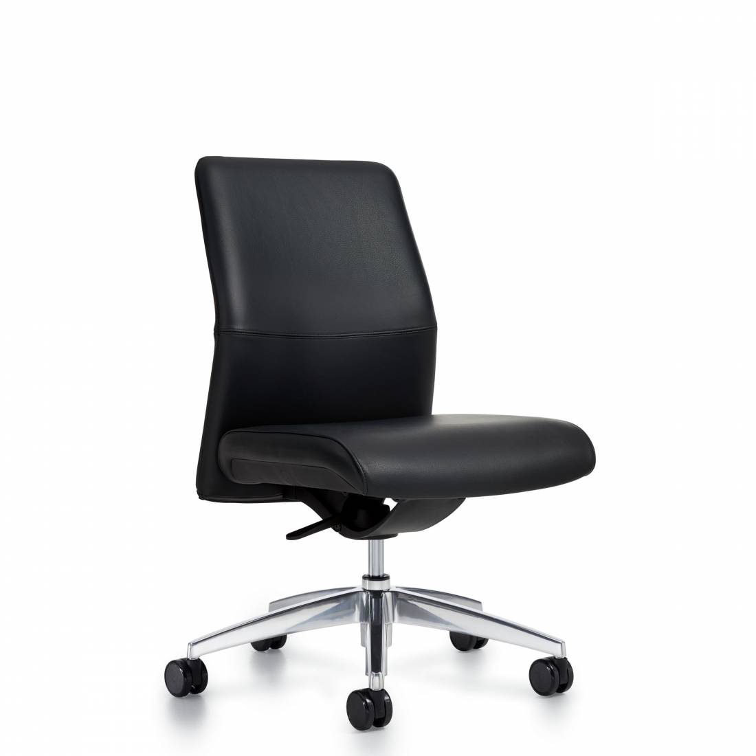 Global Mid Back Include Armless Weight Sensing Tilter Chair 