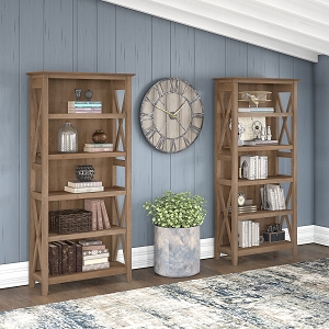 Bush Home Key West 5 Shelf Bookcase Set