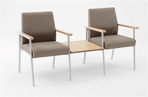 Lesro Mystic 2 Chairs w/ Connecting Center Table MG2201