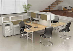 Open Plan Signature Series 8' x 8' Workstation TYPICAL 8