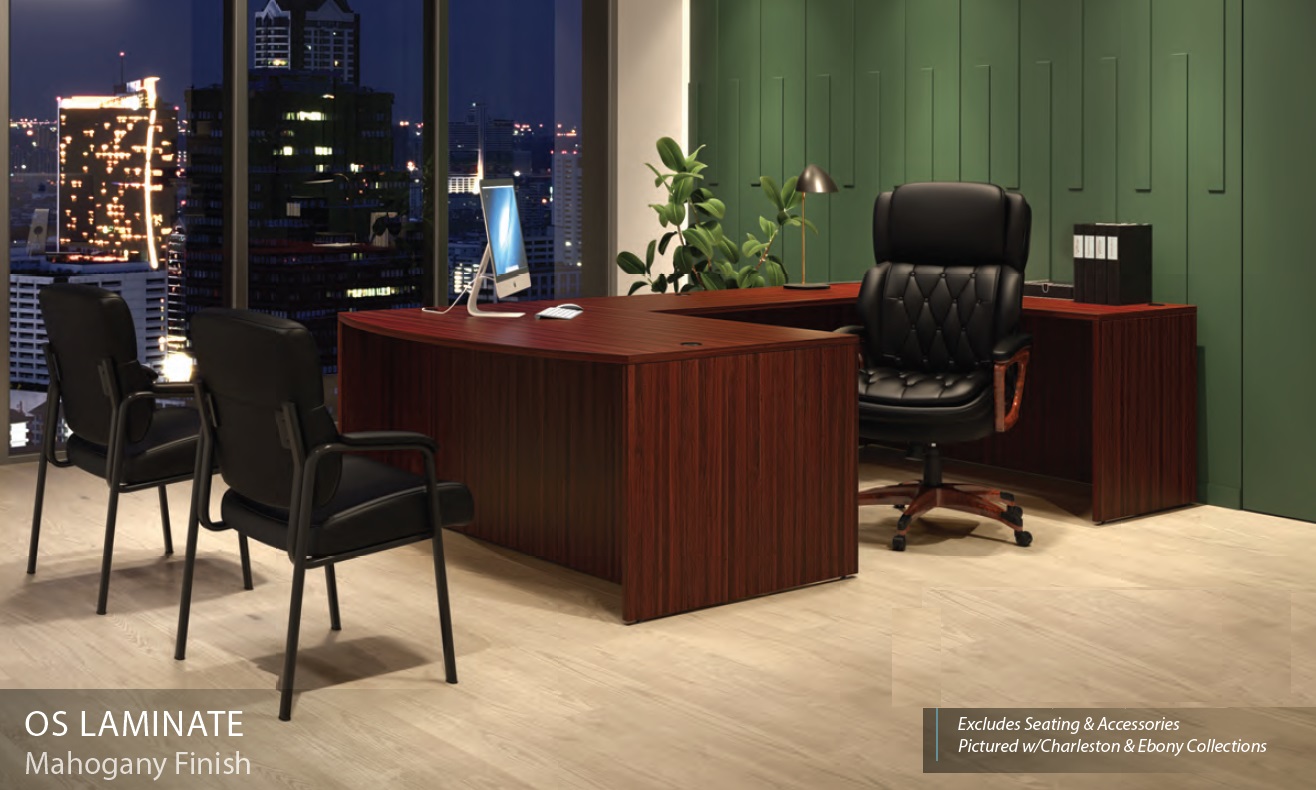 Office Source Modern Desk Typical U-Shaped Layout OSTYP263