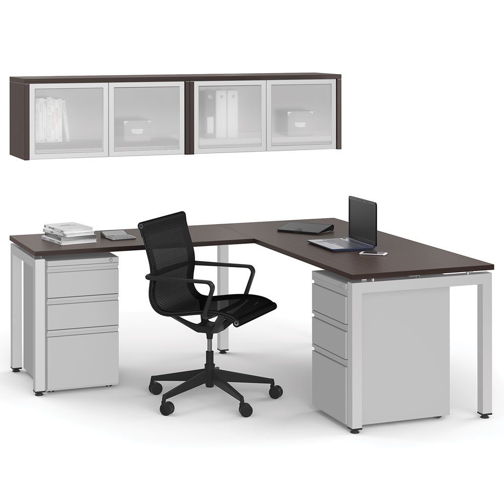 Office Source Modern Desk Typical Layout OSTYP65
