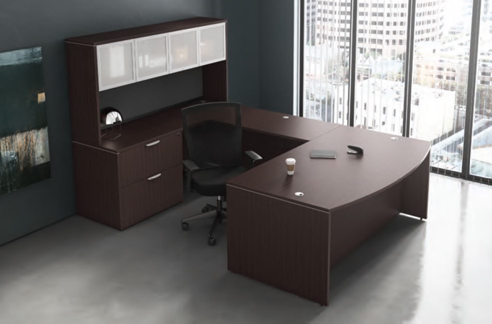 Office Source Modern Desk Typical U-Shaped Layout OSTYP9