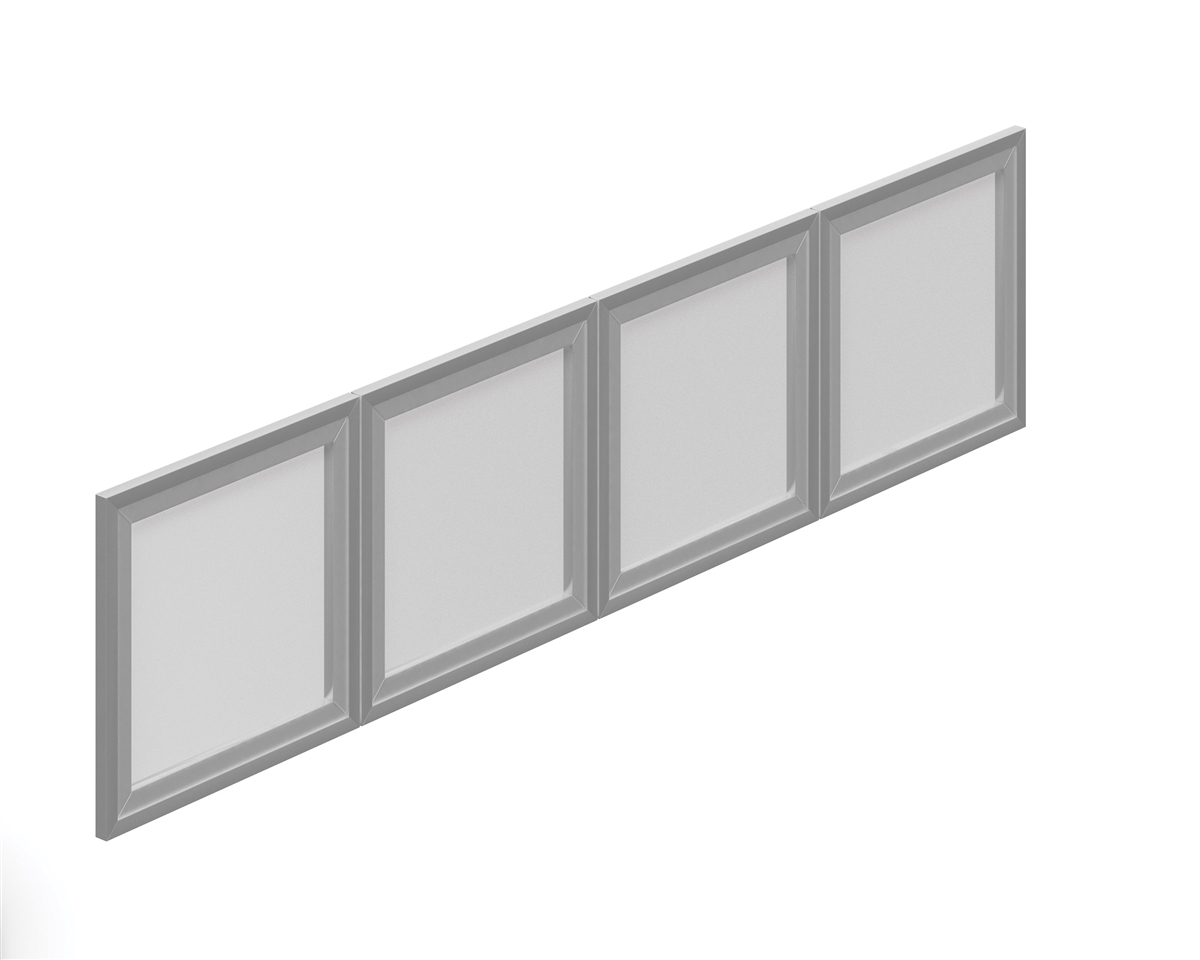 Offices To Go Silver Framed Frosted Glass Doors #SL71SIDR