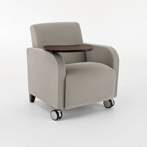 Lesro Siena Series Swivel Table Guest Chair With Casters SN1101-T-C