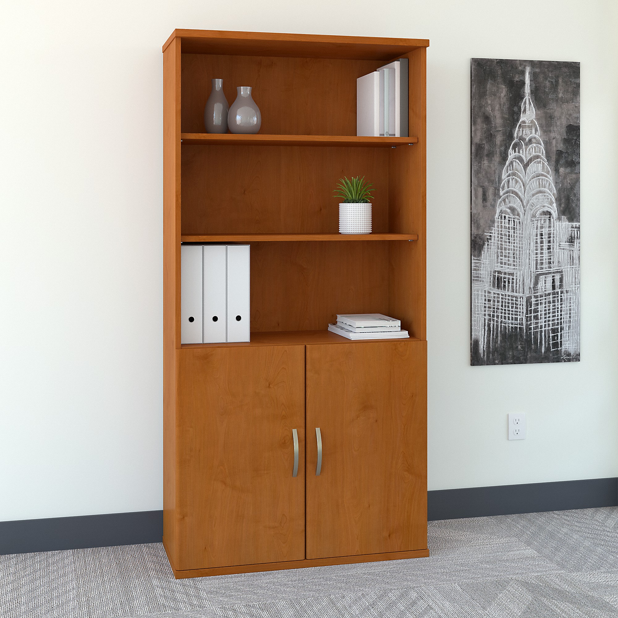 BBF Series C 36W 5 Shelf Bookcase with Doors