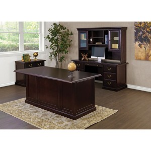 Typical with Desk, Credenza, Hutch and Lateral File 