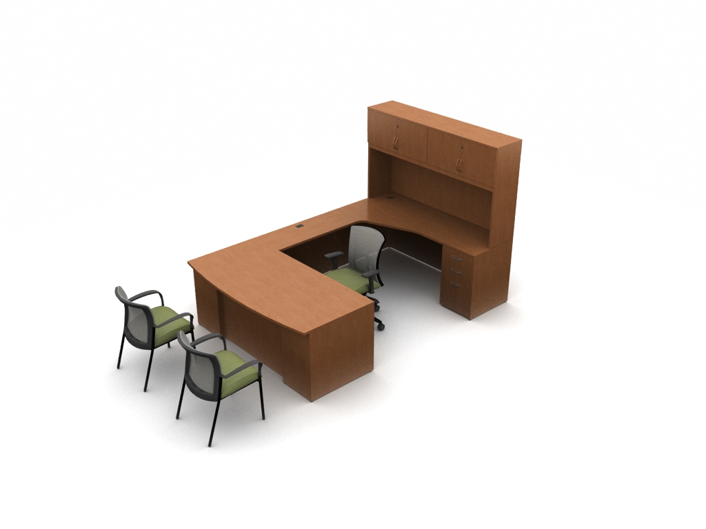 Global Zira Contemporary Desk Unit #ZRA517L