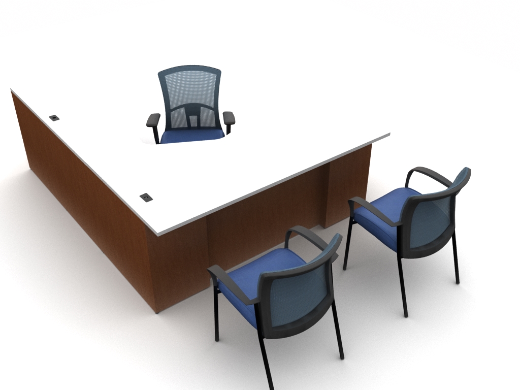 Global Zira Contemporary Desk Unit #ZRA518L